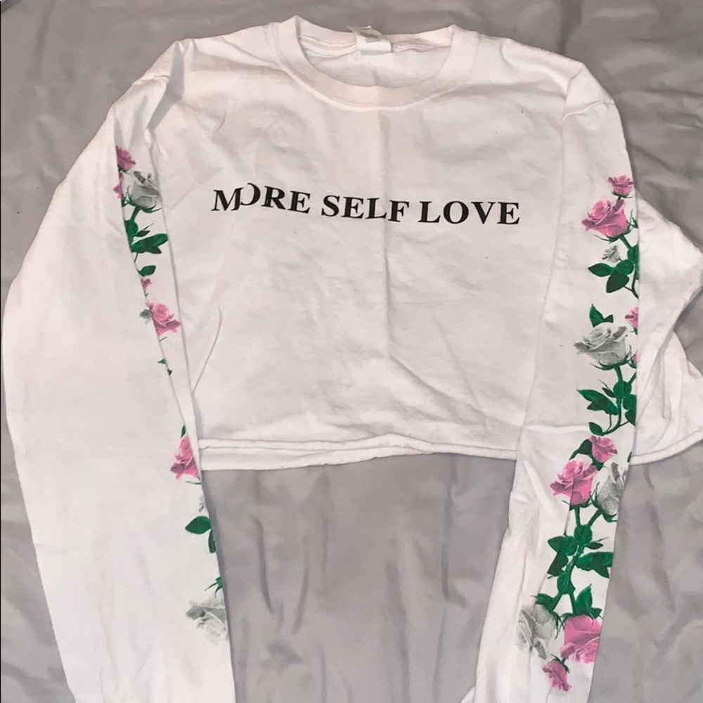 long sleeve crop top